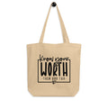 Know Your Worth Eco Tote Bag copy