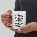 Wake Up White Glossy Mug