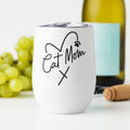 Cat Mom Wine Tumbler